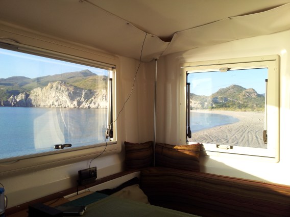 view from two windows